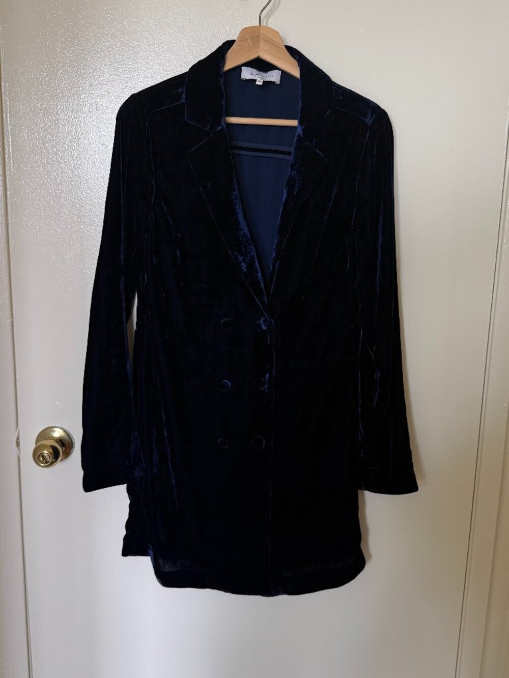 Revolve L’Academie The Military Blazer Mini Dress In Navy Blue S